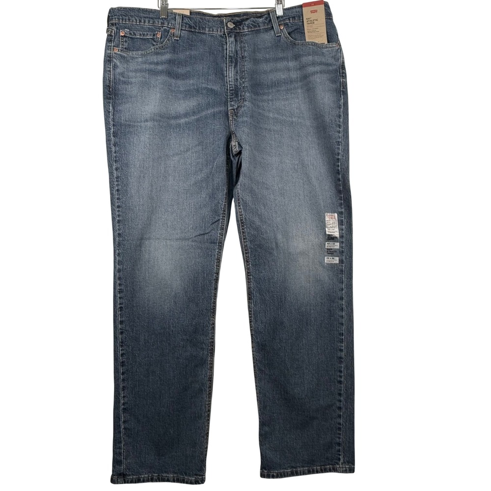 NWT Levis Mens 42x32 541 Athletic Taper Jeans Blue Stretch Flex Denim Dad Core